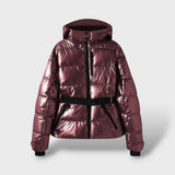 Chaqueta Acolchada con Cinturón Impermeable