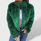 Chaqueta Corta de Pelo Sintético