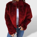 Chaqueta Corta de Pelo Sintético