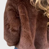 Chaqueta Corta de Pelo Sintético