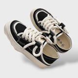 Zapatillas Ortopédicas Lona Suela Plataforma Cordón
