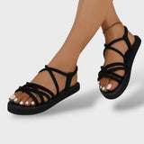 Sandalias Gladiadora Tiras Cruzadas