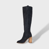 Botas Slouch de Ante con Tacón