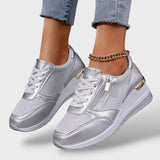 Zapatillas de Plataforma Metalizadas