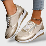 Zapatillas de Plataforma Metalizadas