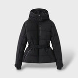 Chaqueta Acolchada con Cinturón Impermeable