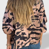 Chaqueta Ligera con Estampado de Cebra