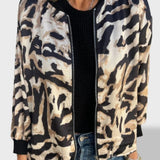 Chaqueta Ligera con Estampado de Cebra