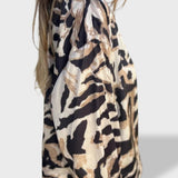 Chaqueta Ligera con Estampado de Cebra