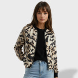 Chaqueta Ligera con Estampado de Cebra