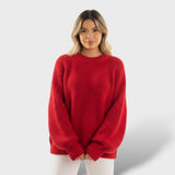Jersey de Cachemir con Borde Enrollado