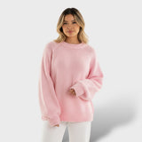 Jersey de Cachemir con Borde Enrollado