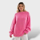 Jersey de Cachemir con Borde Enrollado