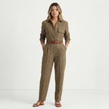 Mono Tweed de Cuadros con Cinturón