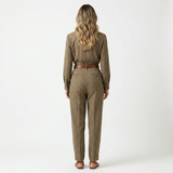 Mono Tweed de Cuadros con Cinturón