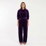 Conjunto de Terciopelo con Pantalón Ancho