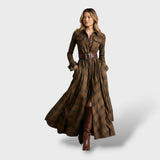 Vestido Camisero de Cuadros con Bolsillos