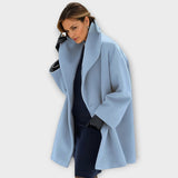 Abrigo de Lana Oversize con Solapa