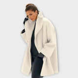 Abrigo de Lana Oversize con Solapa