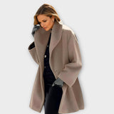 Abrigo de Lana Oversize con Solapa