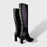Botas Altas de Tacón Ancho