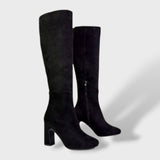Botas Altas de Tacón Ancho