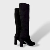 Botas Altas de Tacón Ancho