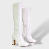 Botas Altas de Tacón Ancho