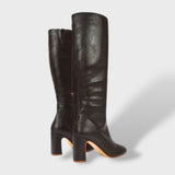 Botas Altas de Tacón Ancho