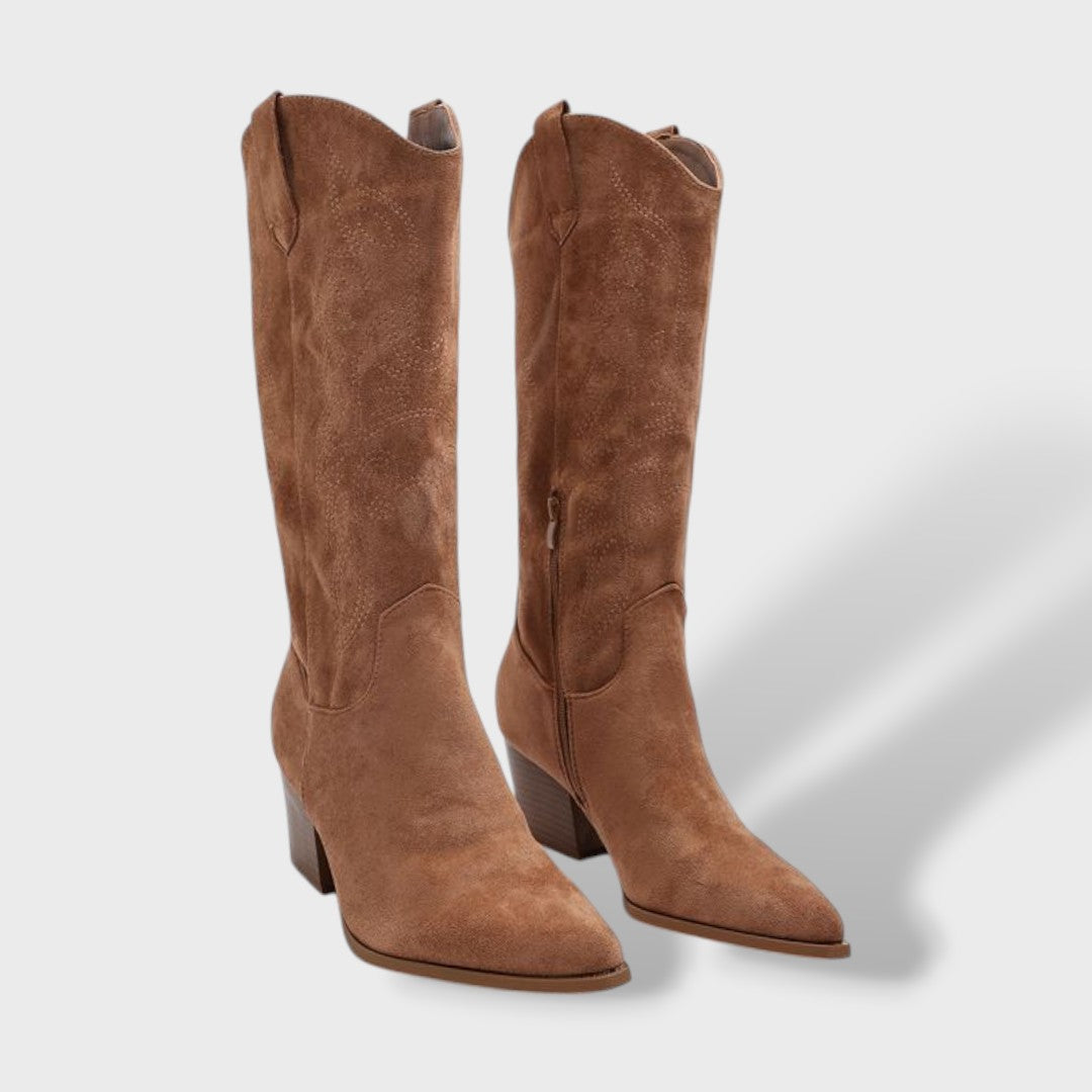 Botas Cowboy de Ante Ortopédicas