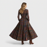 Vestido Camisero de Cuadros con Bolsillos