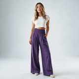 Pantalón Recto de Cintura Elástica