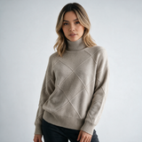 Jersey de Cachemir Cuello Alto