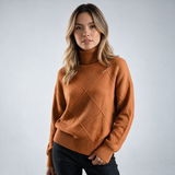Jersey de Cachemir Cuello Alto
