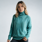 Jersey de Cachemir Cuello Alto
