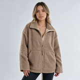 Chaqueta de Borreguito Oversize