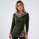 Blusa de Cuello Drapeado
