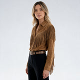 Camisa Western con Flecos