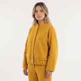Chaqueta Bomber Bouclé con Bajo Elástico