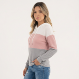 Sudadera con Diseño de Bloques