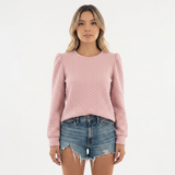 Sudadera con Mangas Abullonadas