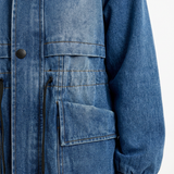 Chaqueta Vaquera Cordón Ajustable en Cintura