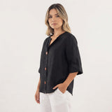 Blusa Casual de Tejido Fresco