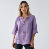 Blusa de Algodón y Lino