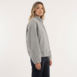 Chaqueta Bomber Bouclé con Bajo Elástico