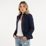 Blazer de Cuello Alto Entretiempo