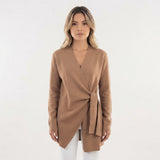 Blazer Cruzado con Lazada en Cintura