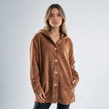 Chaqueta de Punto con Capucha