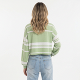 Sudadera de Rayas Corte Holgado
