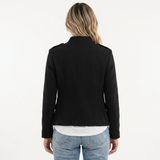 Blazer de Cuello Alto Entretiempo